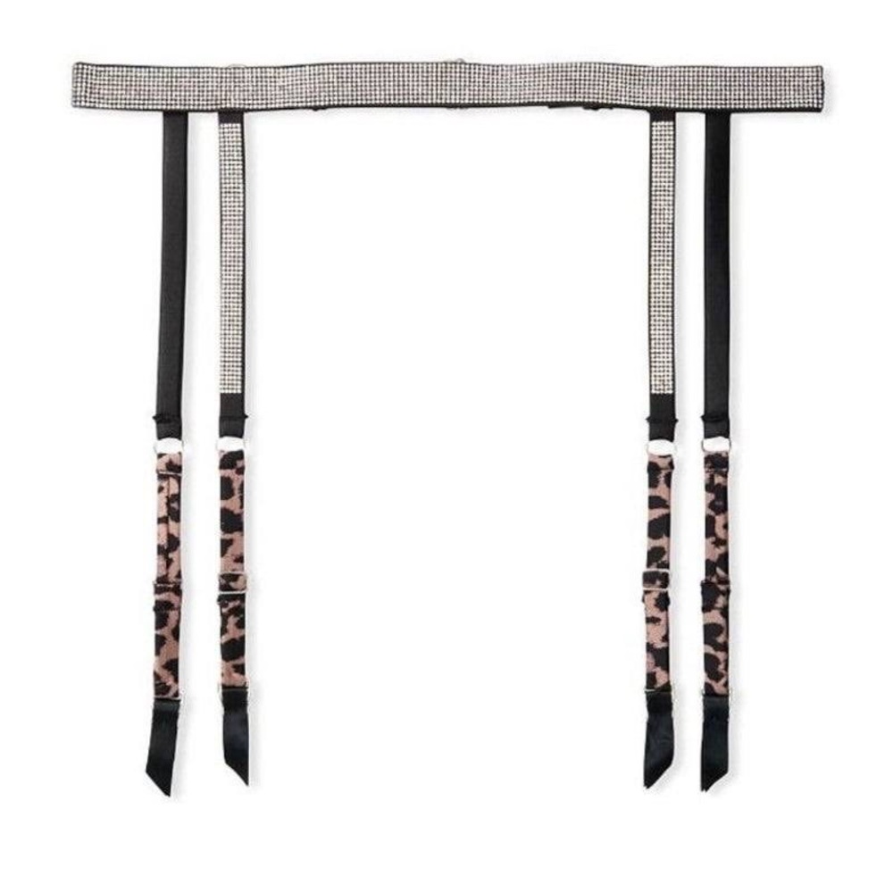 NWT Victoria’s Secret bling cheetah print garter belt